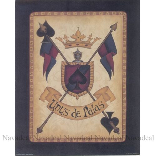 4pcs Painting Cards Poker Face Hearts Diamond Art Decorative Canvas Wall Posters