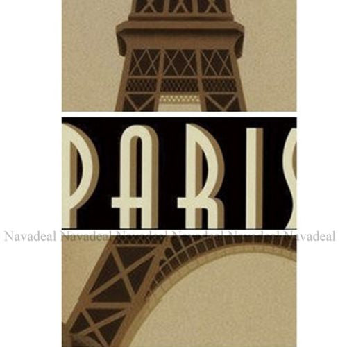 4Pc Chrysler Empire Elizabeth Eiffel Tower Building Art Decorative Canvas Poster