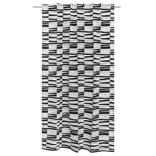 57"x83" Black White Zebra Chic Graphic Print Curtain Window Rod Panels Valance