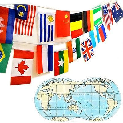 Nw 100pcs 8"x12" World Flag Combo National Country Olympic Sports Games Football