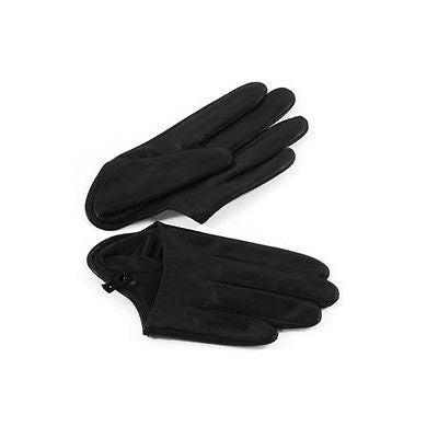 Sexy Black Half-Palm Leather Five Fingers Gloves | Lady Gaga | Sex and the City
