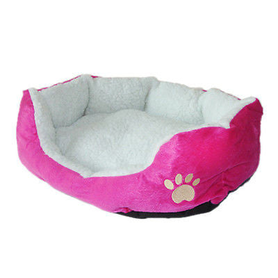 Pink Soft Fleece Cotton Pet Home Cat Dog House Bed Mat Size M