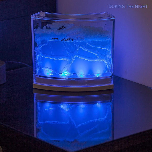 LED Light Up Blue Gel Ant Farm Habitat