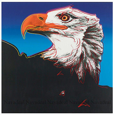 4pcs Pop Art Andy Warhol Rhinos Eagle Tiger Ram Endangered Animal Canvas Poster