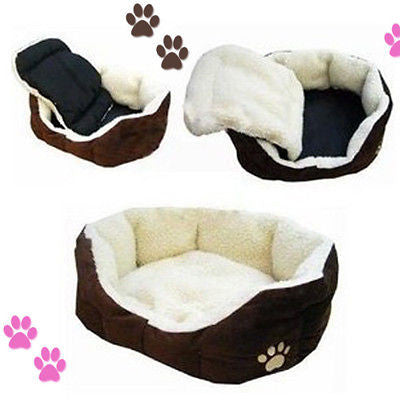Coffee Soft M Sie fleece Cotton Pet Bed Home Cat Dog House Bed Mat