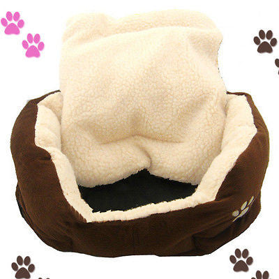 Coffee Soft M Sie fleece Cotton Pet Bed Home Cat Dog House Bed Mat