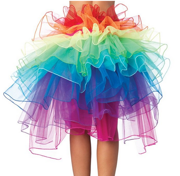 Organza Rainbow Dance Bustle Costume